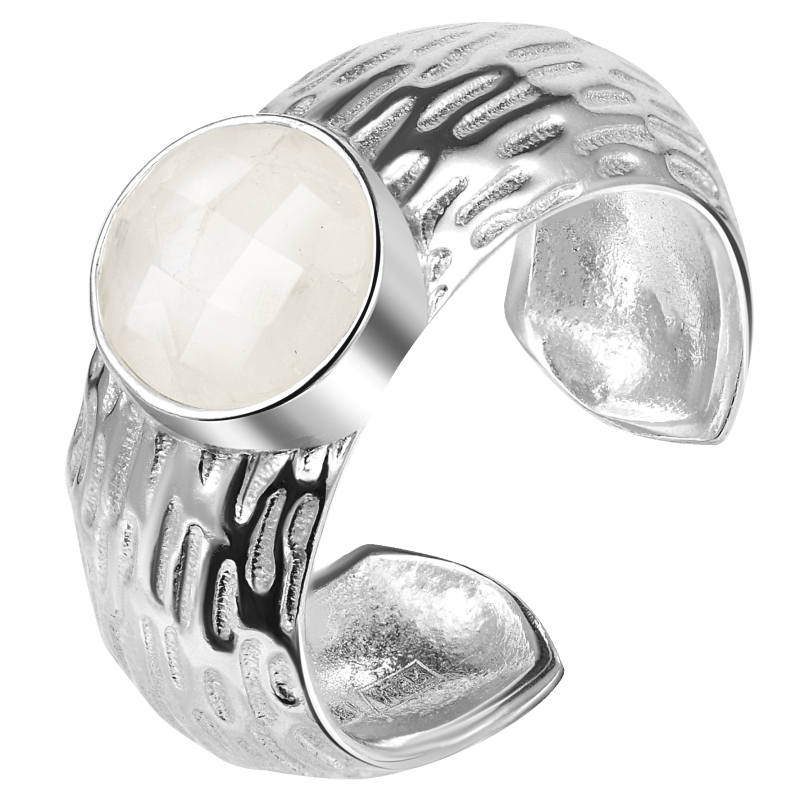 Кольцо Мой путь с лунным камнем