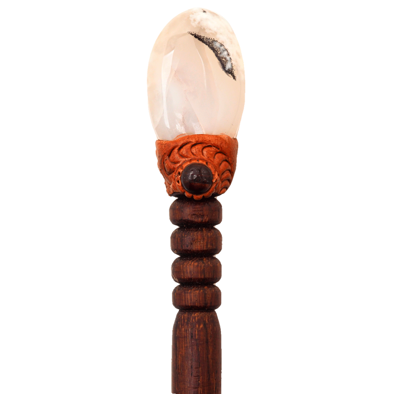 Деревянная заколка - шпилька с древесным агатом (дендрит) 7