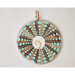 Кулон «Shiva eye (Глаз Шивы)» голубой большой