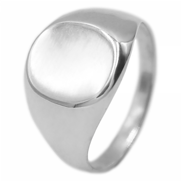 Кольцо печатка из серебра