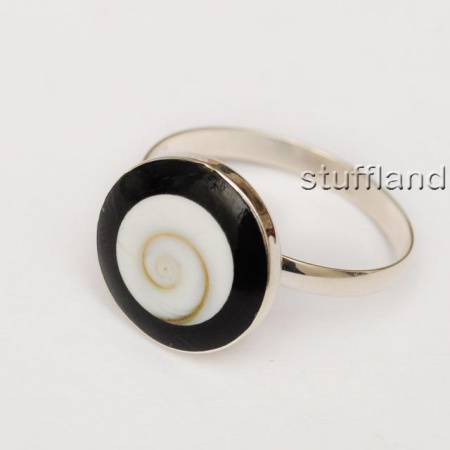 Кольцо «Shiva eye (Глаз Шивы)» Черное малое