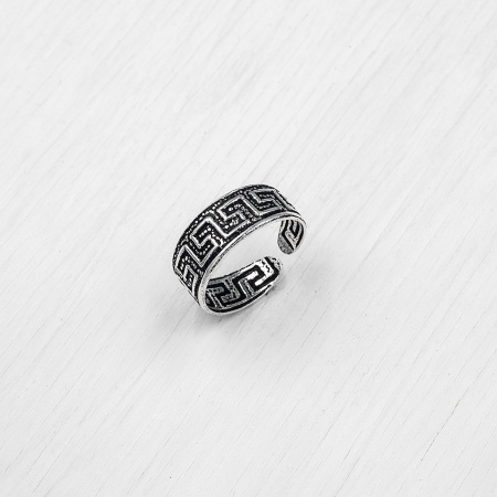 Серебряное кольцо на ногу «Греческое большое»