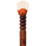 Деревянная заколка - шпилька с ракушкой глаз шивы 2