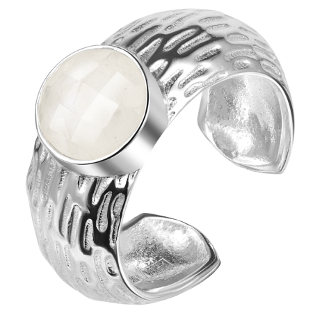 Кольцо Мой путь с лунным камнем