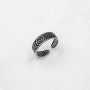 Серебряное кольцо на ногу "Круги на воде"