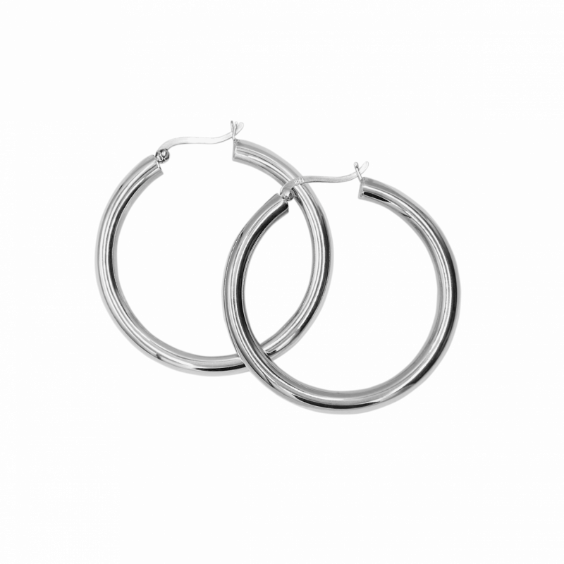 Серьги кольца широкие D45