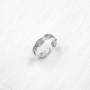 Серебряное кольцо на ногу "Белая коса"