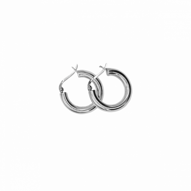 Серьги кольца широкие D25