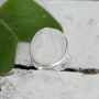 Кольцо Дзен с большим необработанным лунным камнем