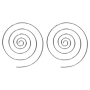 Серьги «Спирали 5»