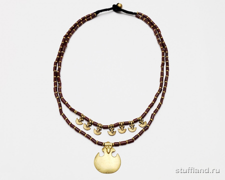 Этнические бусы из бронзы 04614