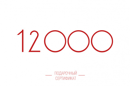 Подарочный сертификат на 12000