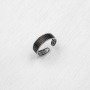 Серебряное кольцо на ногу "Волны"