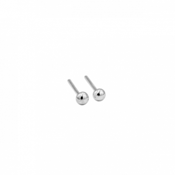 Серьги гвоздики с шариком 2.5 мм