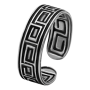 Серебряное кольцо на ногу «Греческое»